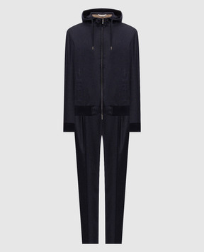 CAPOBIANCO Blue wool and cashmere tracksuit 21M412FA0021M808FA00