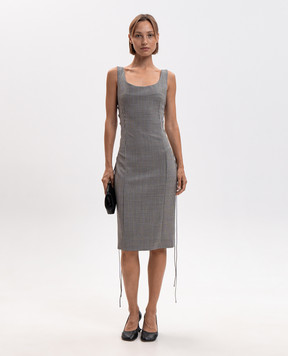 Alexander McQueen Checked wool dress A0004BQJAGD