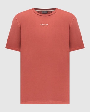 Peserico Red T-shirt with logo print R55000J0Q302358