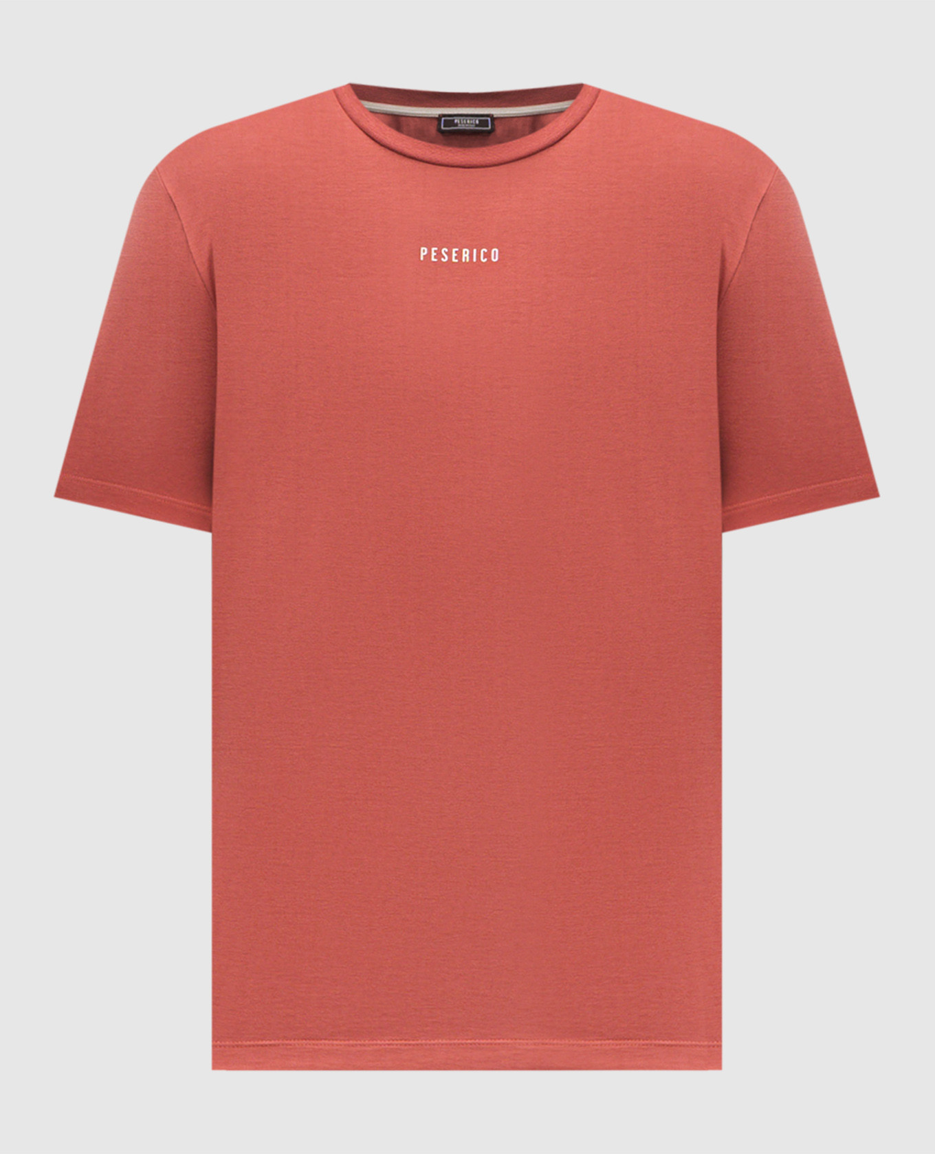 

Red T-shirt with logo print Peserico
