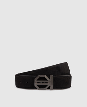 Stefano Ricci Black suede belt N381SDC554U