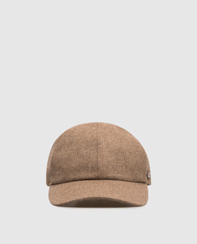 Agnona Beige cashmere cap AK12U1XU7066