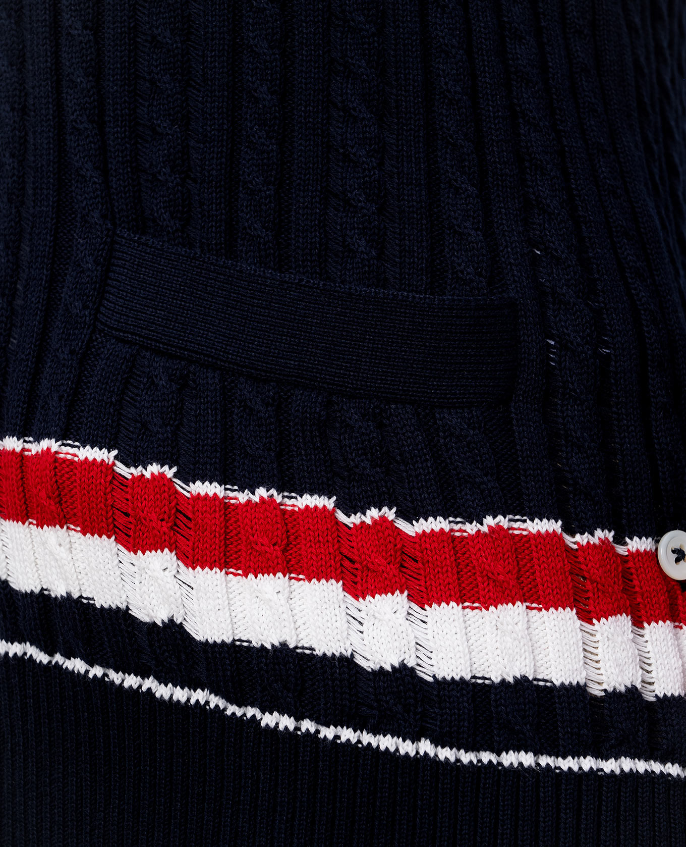 

Blue patterned cardigan Thom Browne
