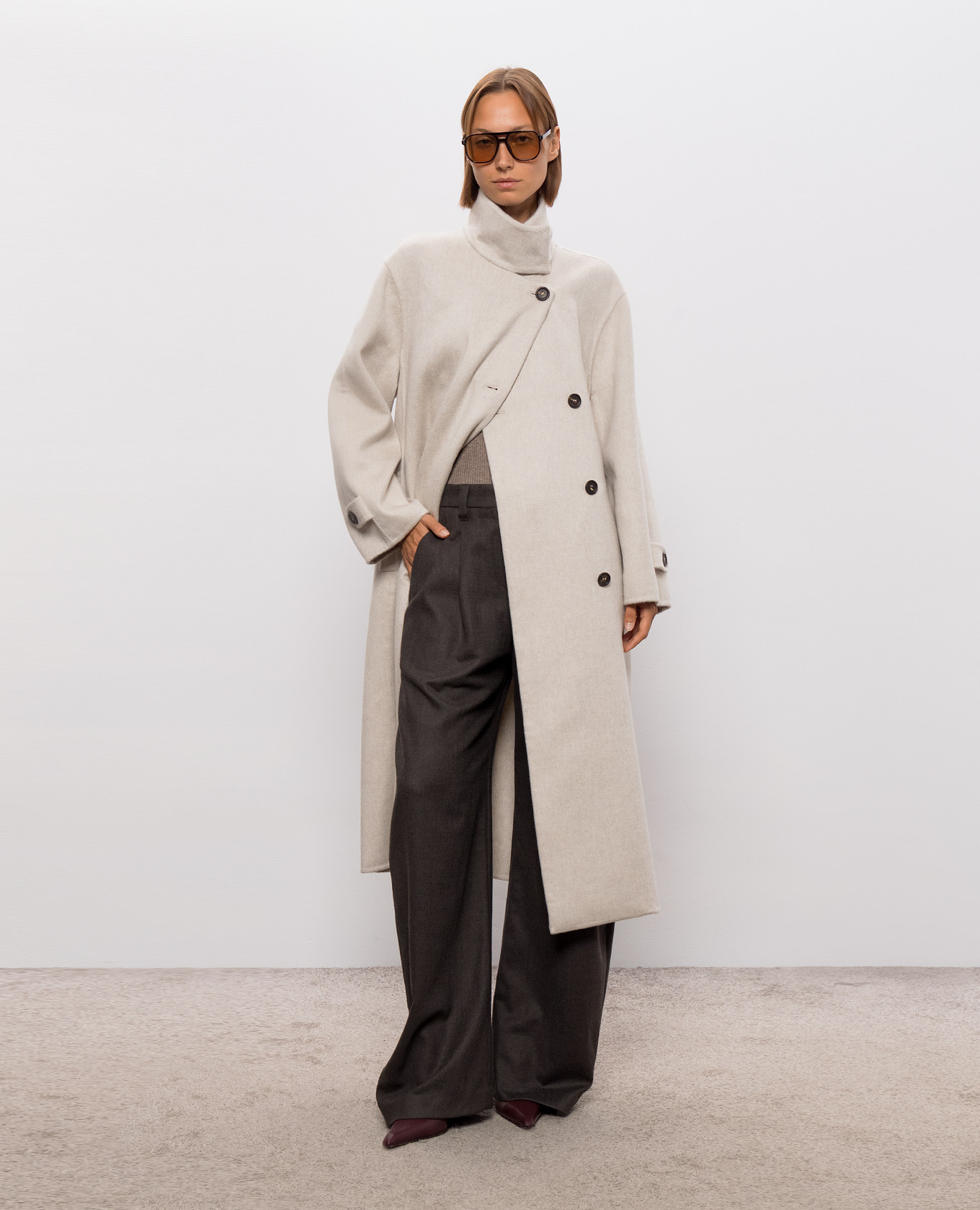 Beige cashmere top with lurex Brunello Cucinelli 2