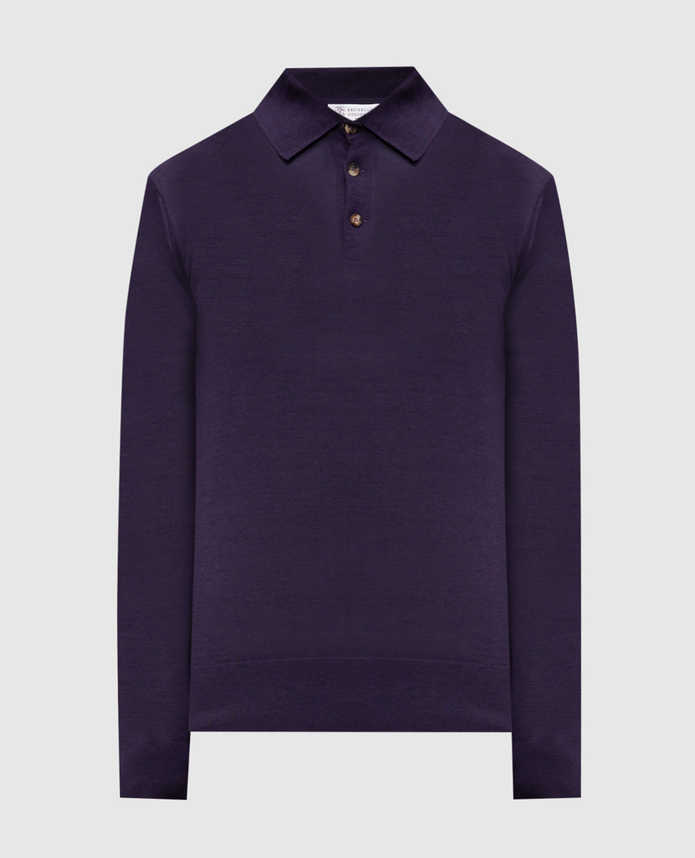 Purple silk polo