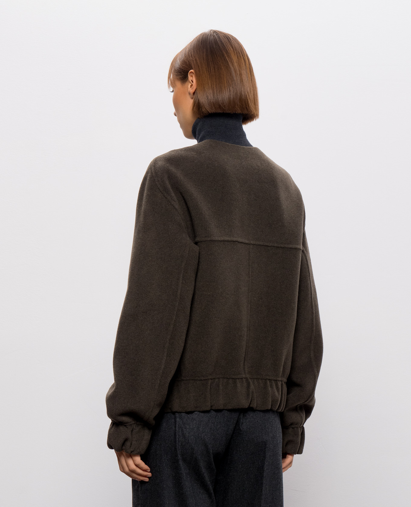 Cordan khaki wool bomber jacket Khaite 4
