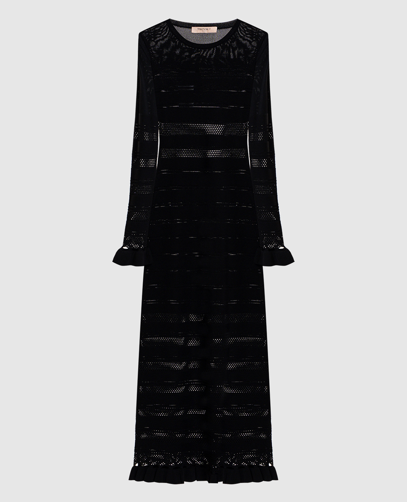 

Black dress with openwork pattern Twinset