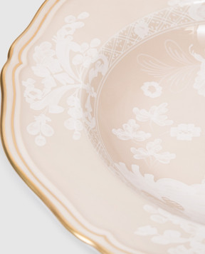 Ginori 1735 Beige porcelain soup plate 003RG00FPT210010240