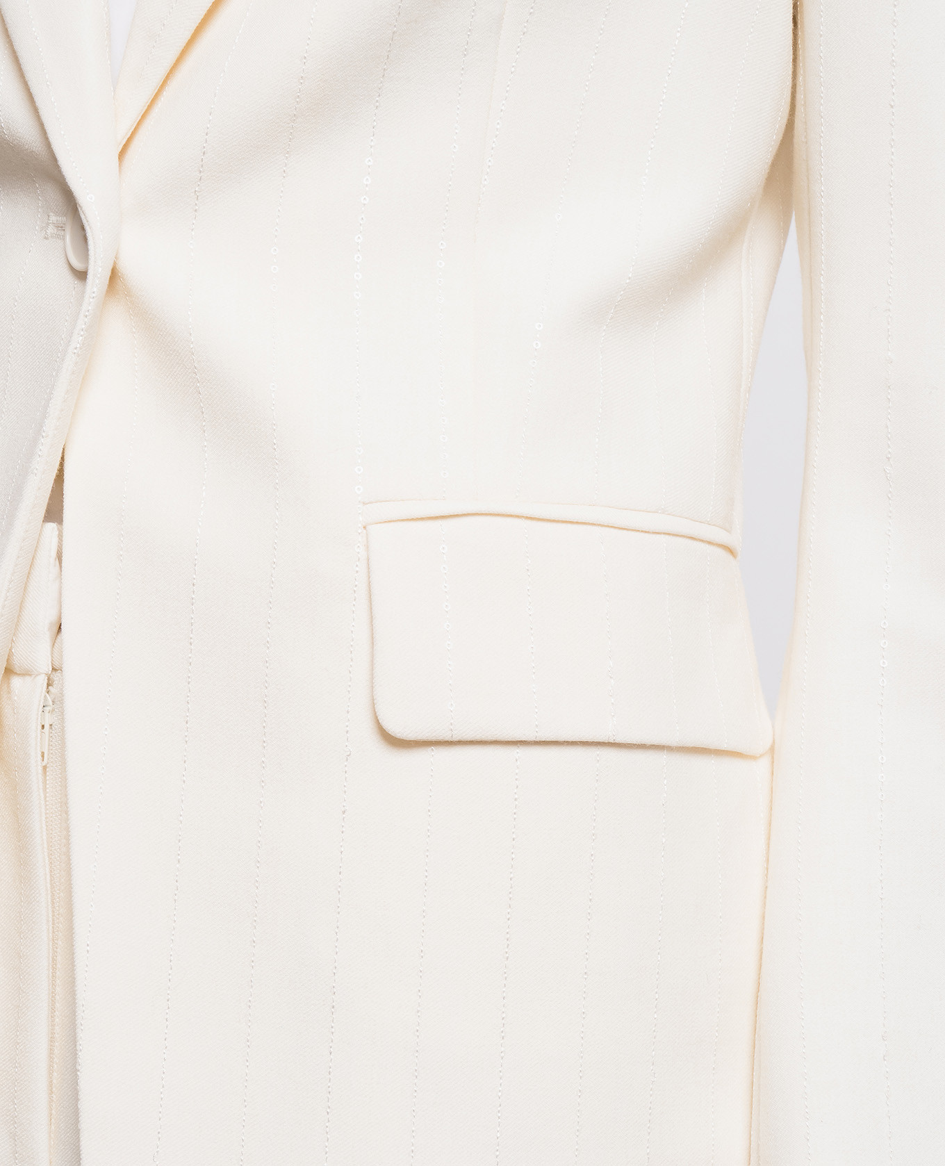 Ivory sequined jacket Twinset 5