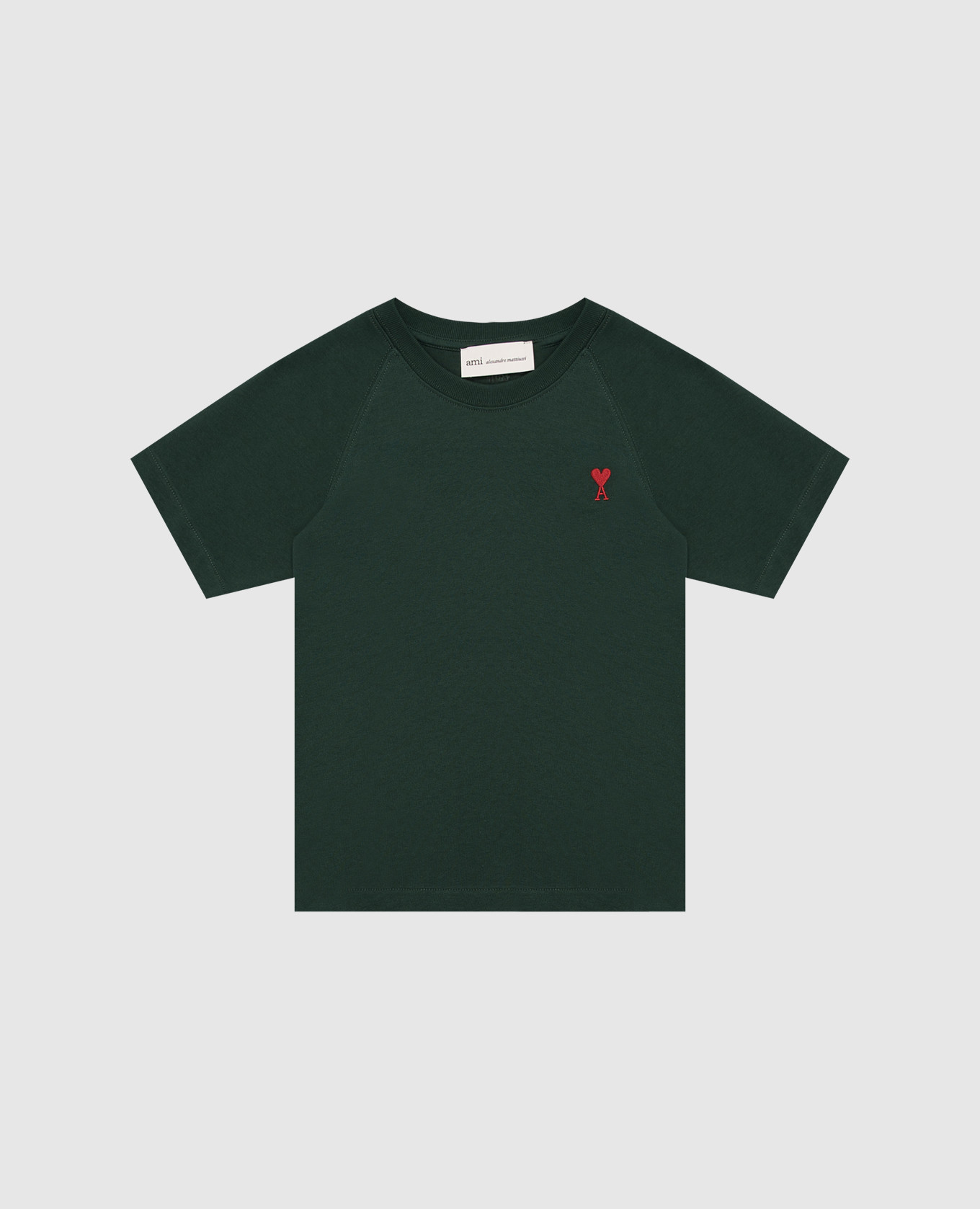 Children's green T-shirt with emblem