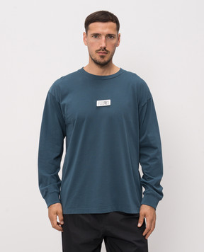 Maison Margiela MM6 Blue longsleeve with patch SH0NH0028M20258