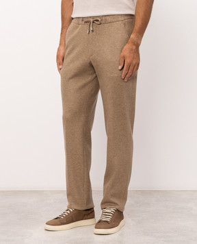 Enrico Mandelli Beige cashmere pants GYMP015428