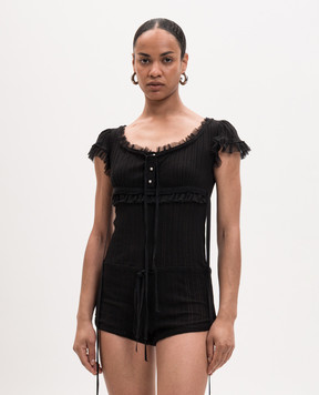 Ann Demeulemeester Eila black jumpsuit B0013949FA736