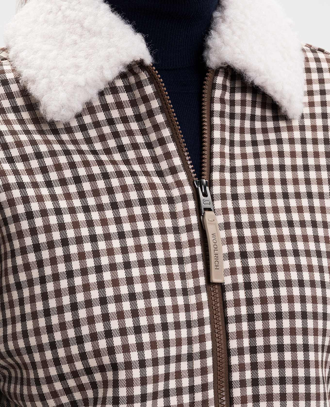 Beige checked jacket Woolrich 5