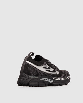 Off-White Be Right Back black sneakers with pattern OF06207001