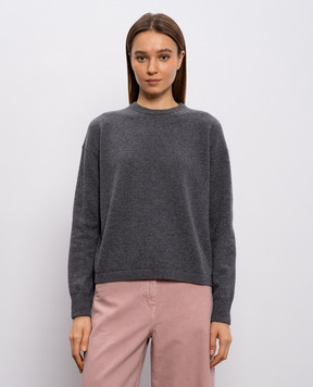Max Mara NEBBIE gray wool and cashmere jumper SMMNEBBIE