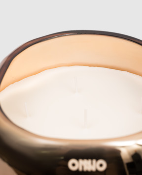 Onno Cape Copper M candle with Zanzibar scent in a glass candle holder ON541Z