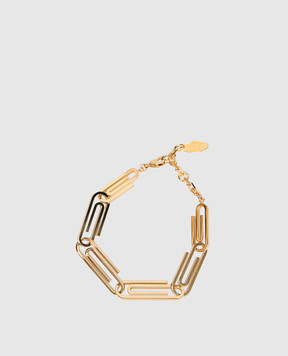 Off-White Gold Paperclip Bracelet OWOA131S26MET001