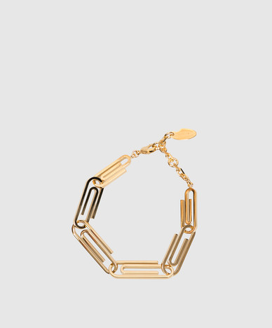 Gold Paperclip Bracelet