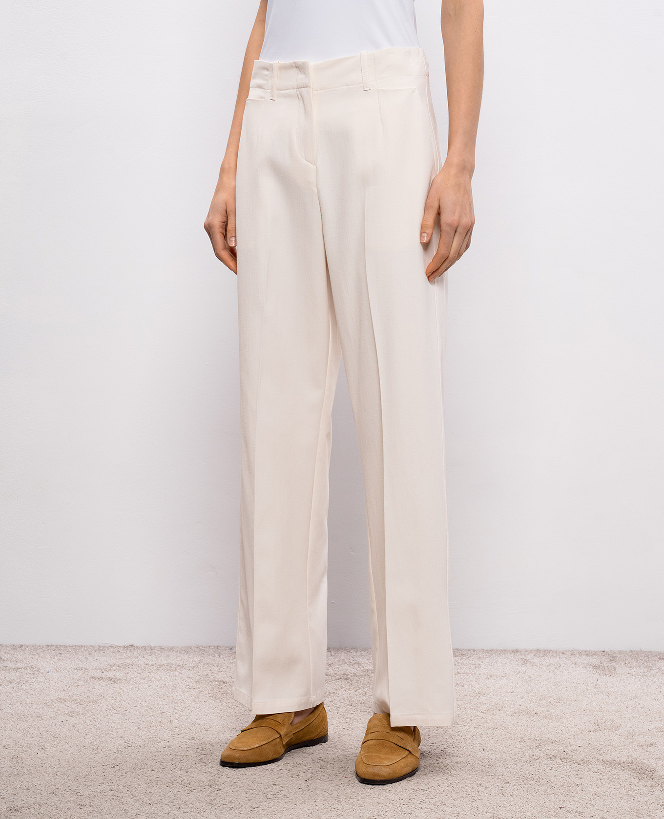 

Leon ivory pants Momoni, Beige