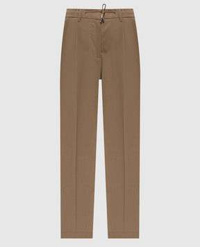 MooRER Beige wool and cashmere pants ANTONIA ANTONIAFSR