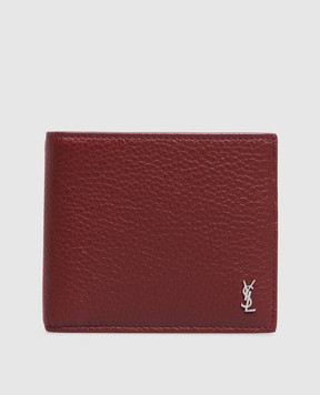 Saint Laurent Burgundy leather wallet 848141AAELP