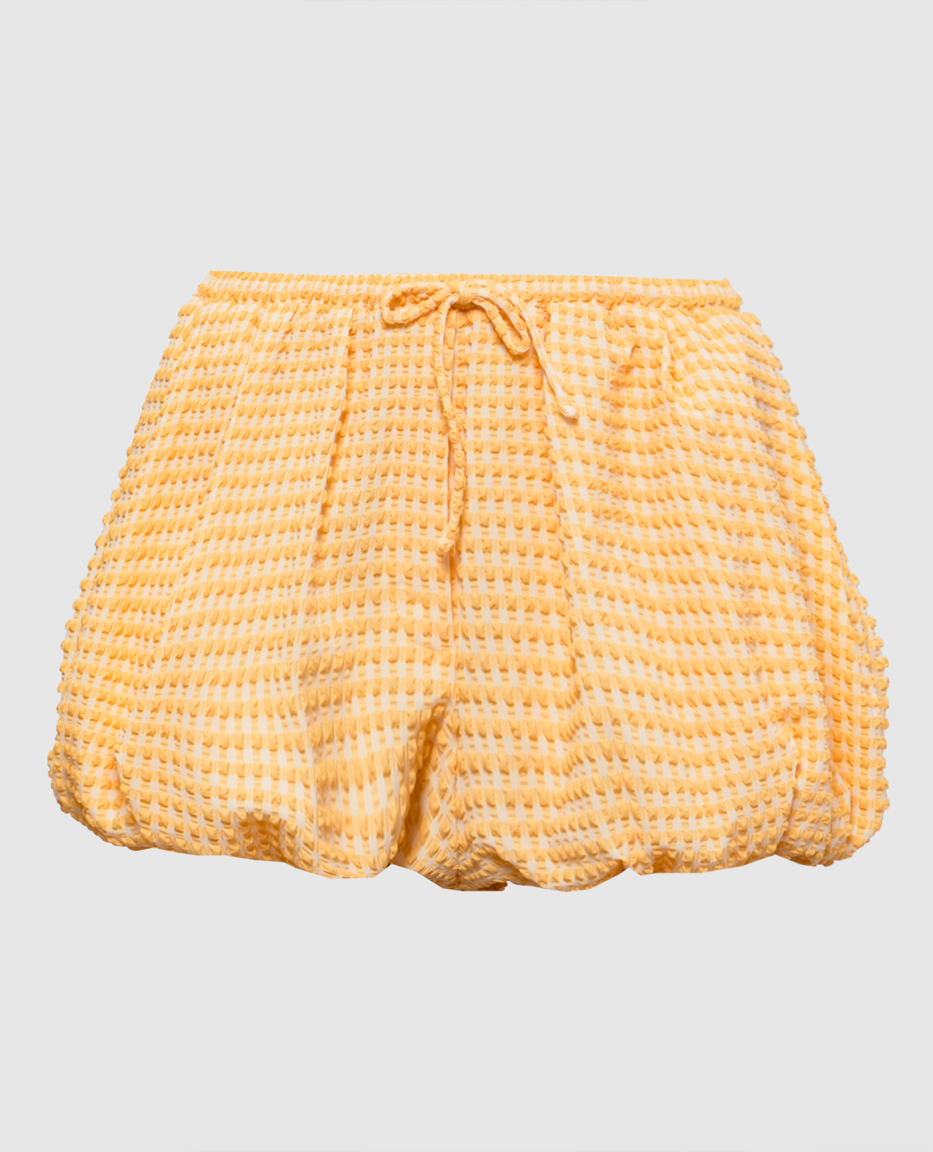 Addie Bubble Yellow Check Shorts