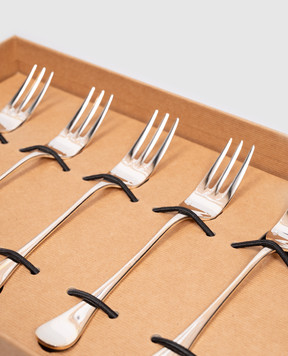 Brunello Cucinelli Set of silver dessert forks MLPOS1S003