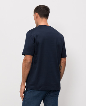 Castangia dal 1850 Blue T-shirt with embroidery DMTSDM51S26