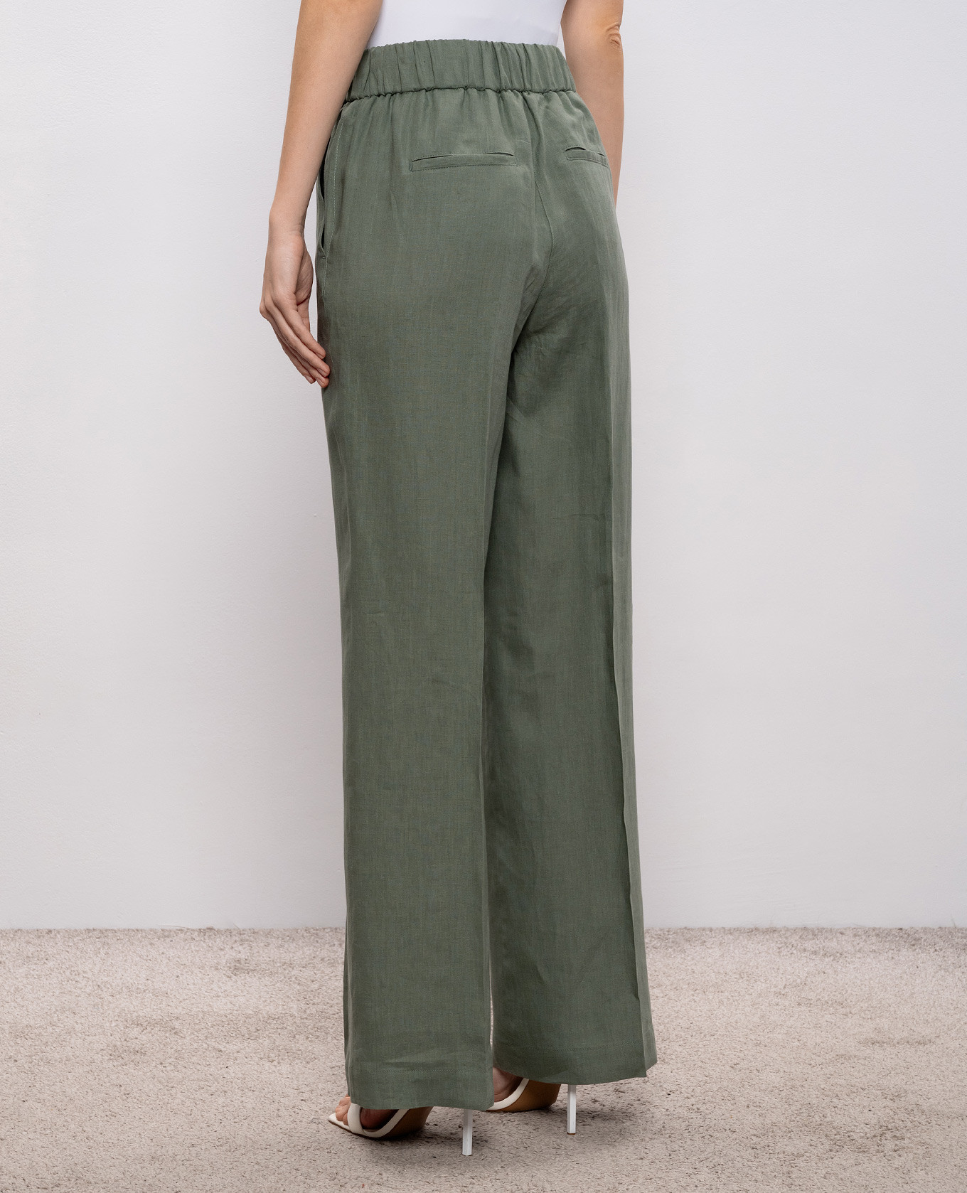 

Green linen pants Peserico