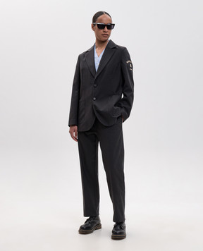 Maison Margiela MM6 Black pants with wool S52KA0485M36006
