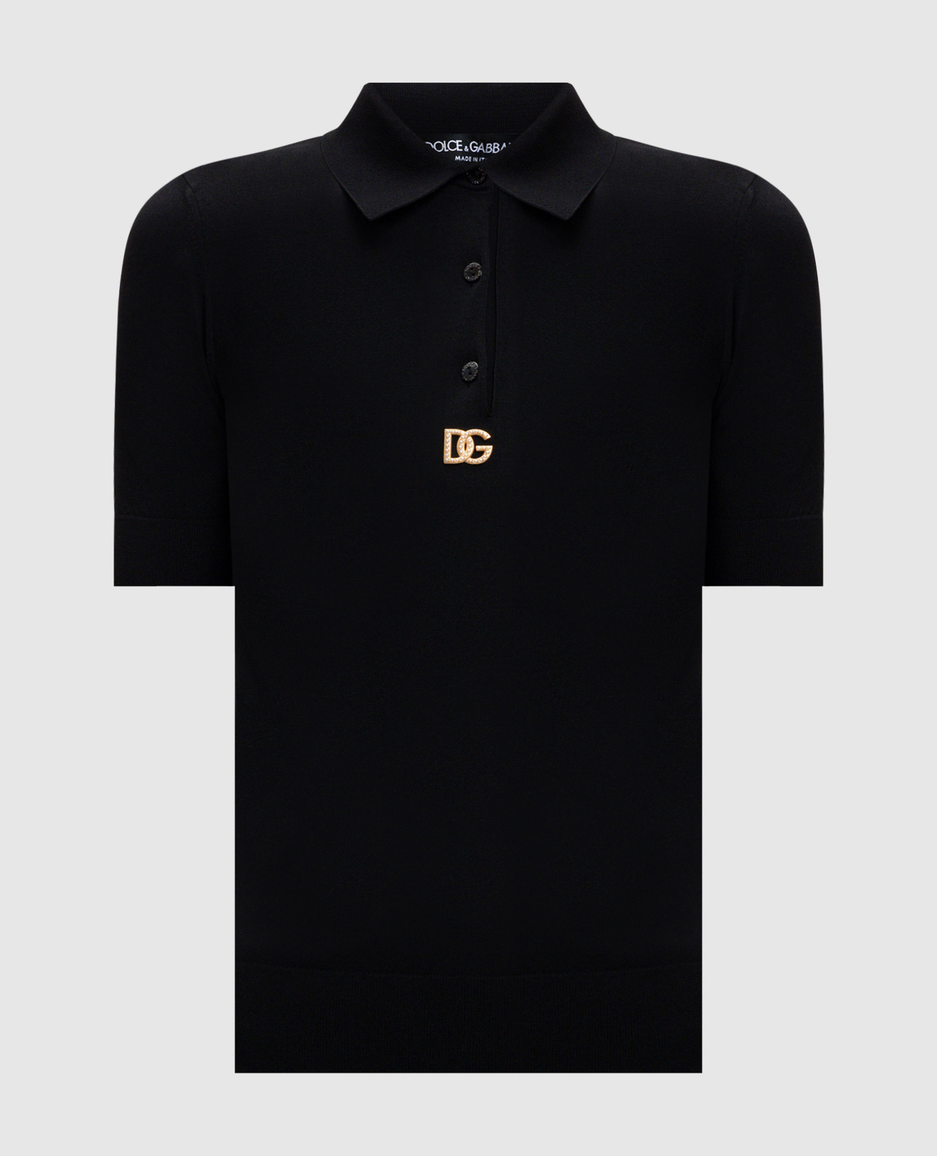 

Black polo shirt with DG logo Dolce&Gabbana