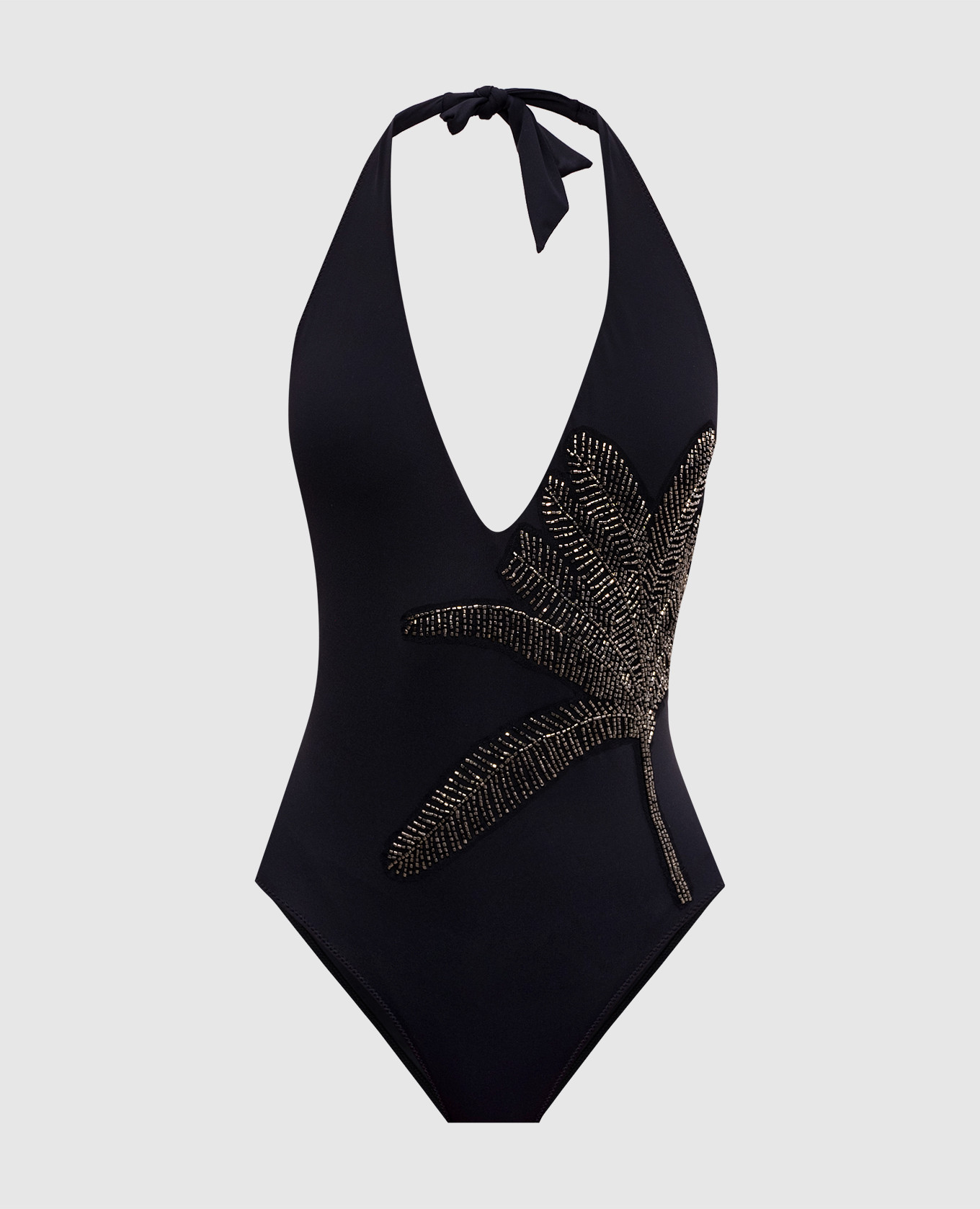 Black swimsuit with embroidery Twinset