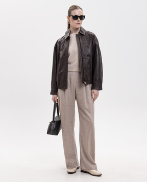Max Mara Weekend Brown leather jacket COSE WKDCOSE