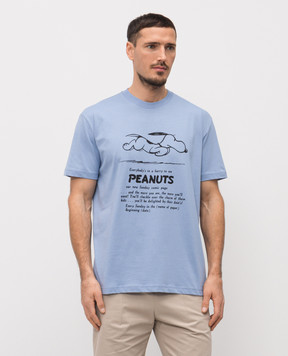 Iceberg Blue T-shirt with print F0446325