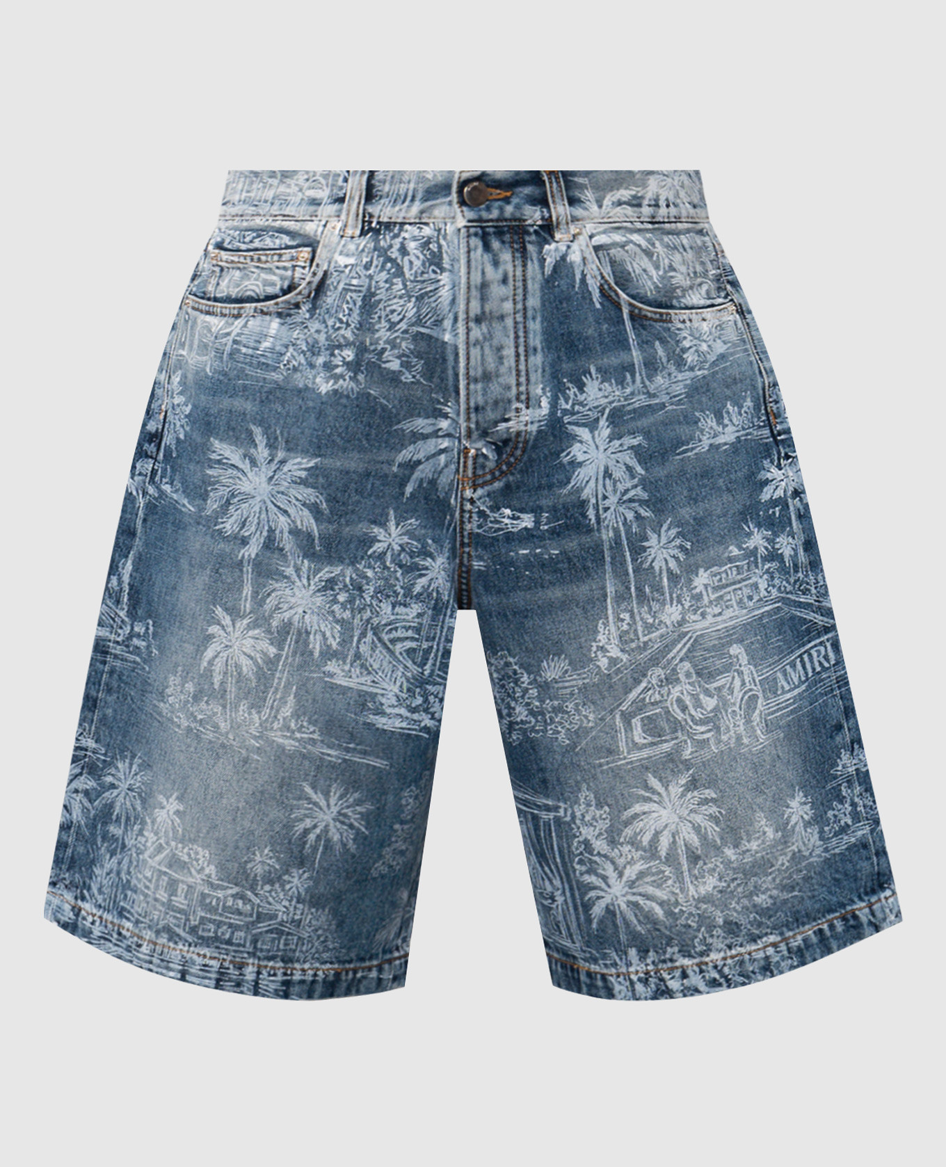 CHATEAU PALMS blue denim shorts