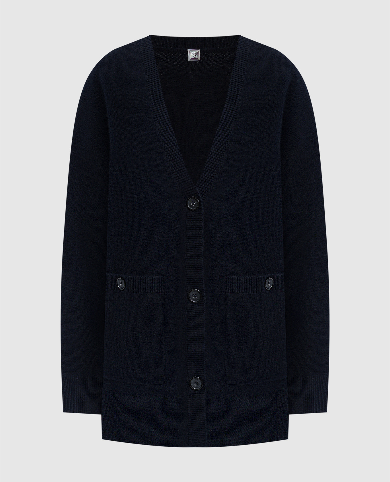 

Blue wool and cashmere cardigan Toteme