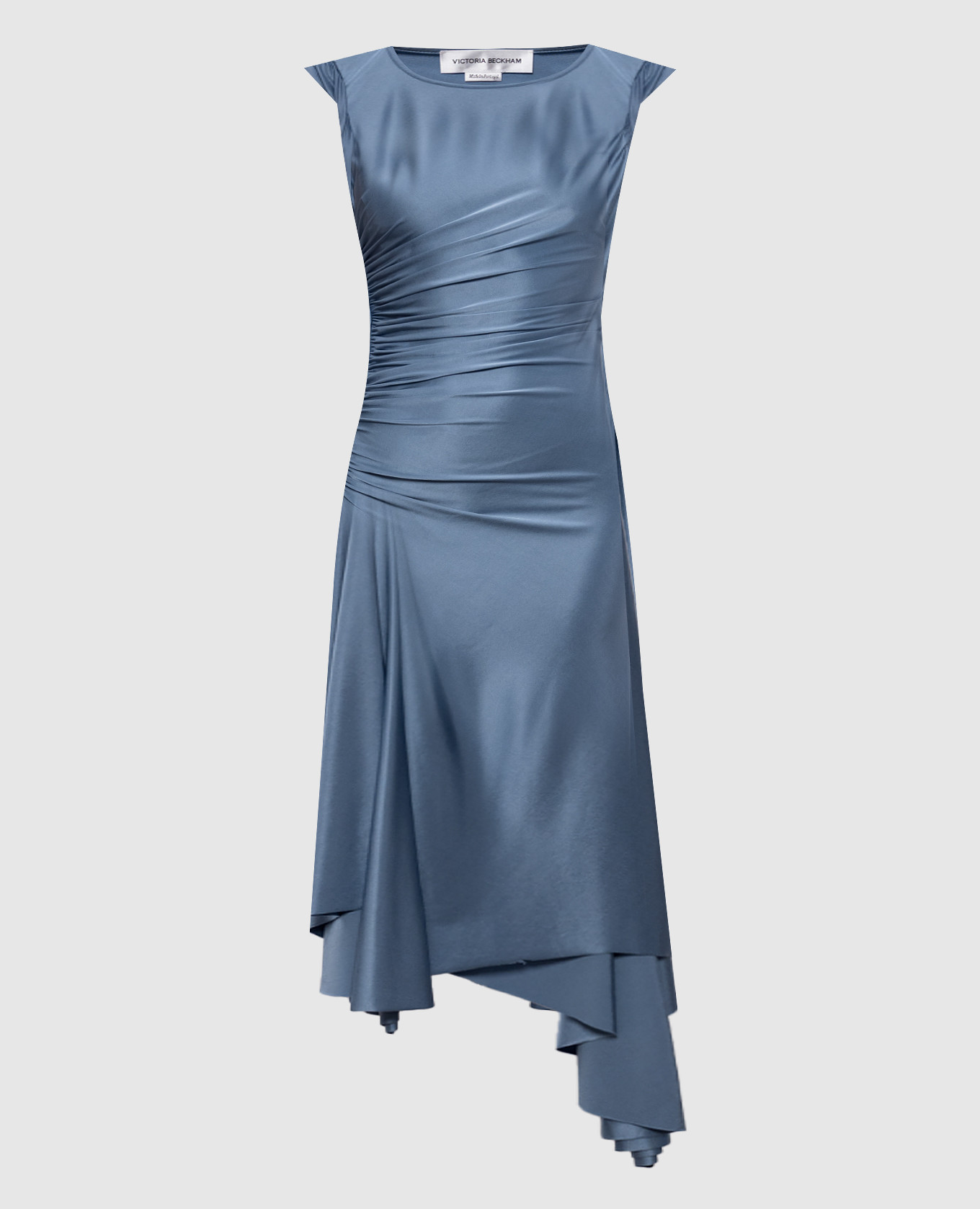 

Blue dress with drapery Victoria Beckham, Light blue