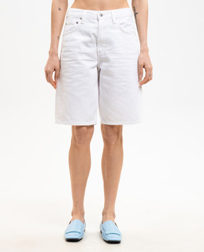 CITIZENS OF HUMANITY Court white denim Bermuda shorts 22821248
