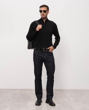 Canali Black wool jumper MK01149C0015