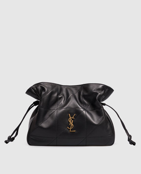 Saint Laurent JAMIE black leather pouch bag 862712AAB32