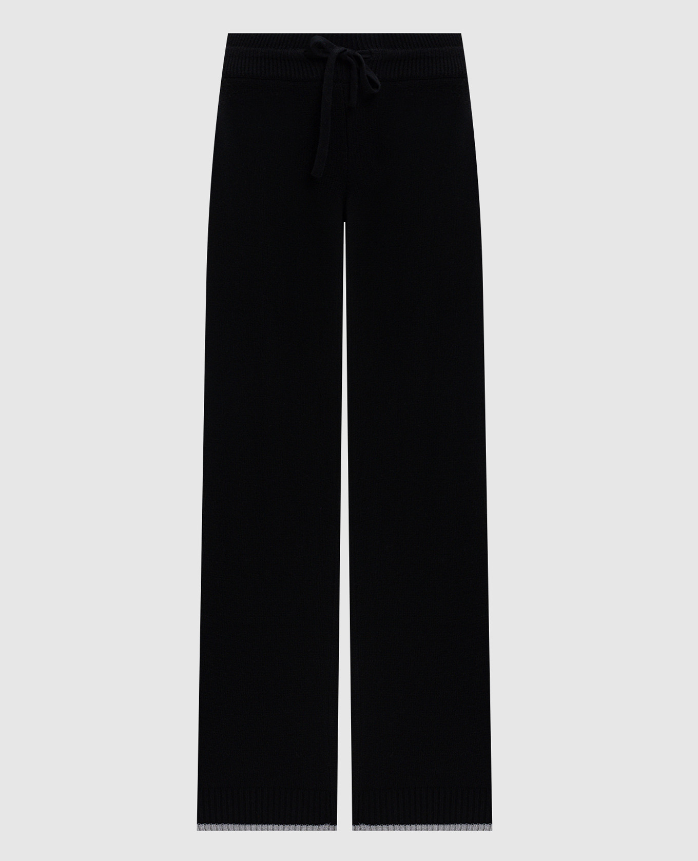 

Black wool trousers with logo Herno