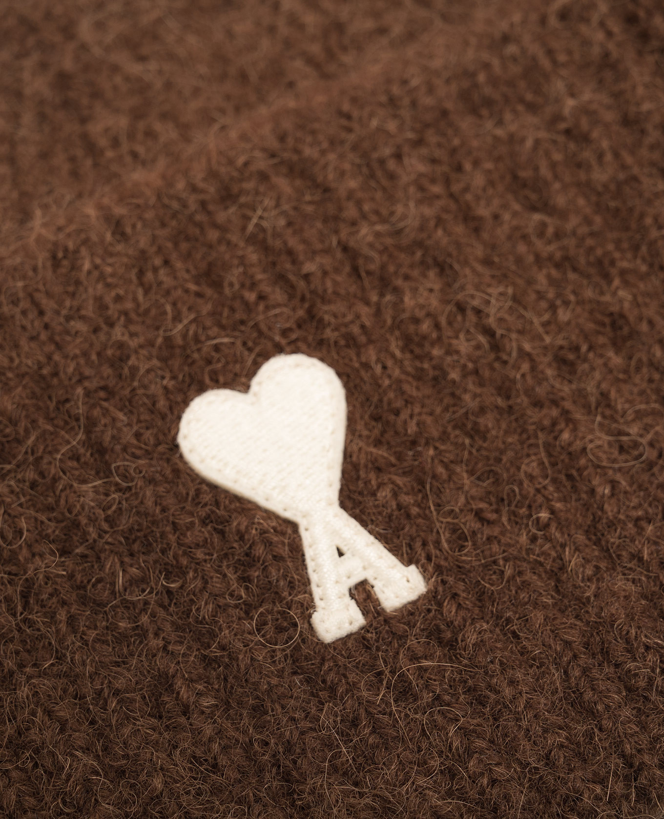 Brown hat with patch Ami Paris 4