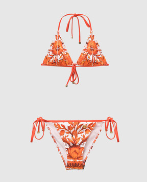 Dolce&Gabbana White swimsuit with branded print O8A23JONO19