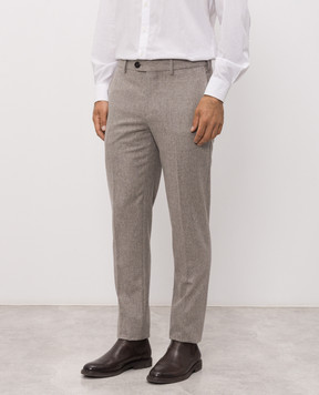Brunello Cucinelli Gray wool pants M038PI1770