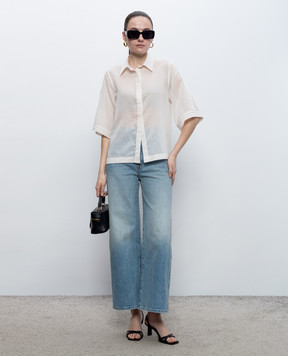 Peserico Ivory blouse with monil chain S0600901719