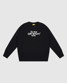 Off-White Children's black sweatshirt with contrasting print 44BBA001S26F006