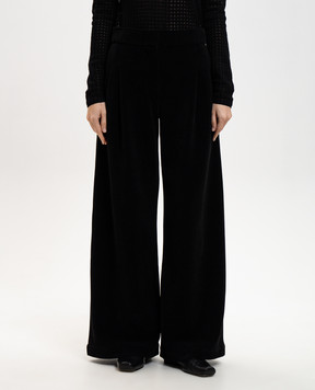 PROENZA SCHOULER Aria black corduroy pants WL2616135AY217