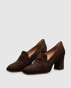 Santoni Brown suede shoes WDOR72446HI2NAEA