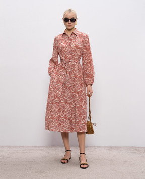 Max Mara Weekend Pink UBICATO silk shirt dress WKDUBICATO